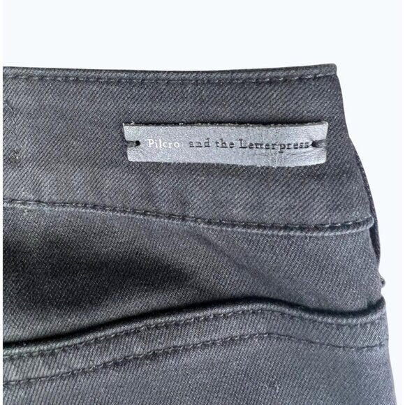 Pilcro & The Letterpress Anthropologie High-Rise Denim Legging Black Size 28 - Picture 13 of 15